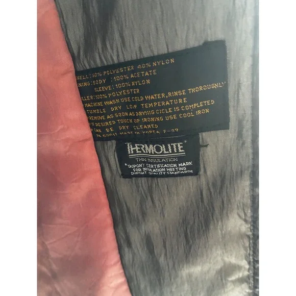 VTG Fleet Street Womens Long Trench Coat Gray Thermolite Paisley Lined Size 10 - Picture 8 of 16